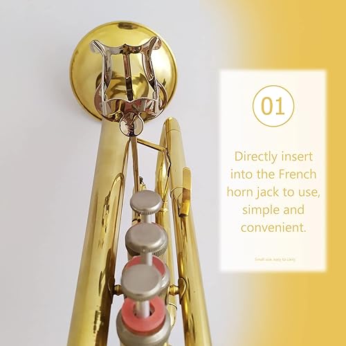 Miniatura 7 de Vaguelly Soporte para partituras de cuerno francés, soporte para partituras de lira de cuerno francés, Abrazadera de lira de marcha de cuerno