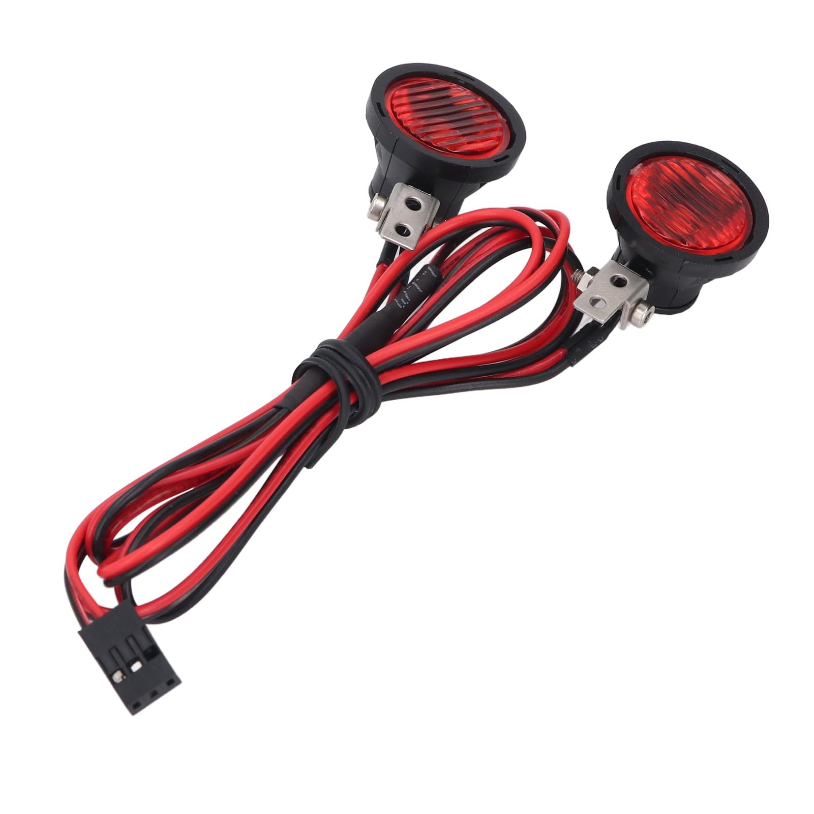 EMUKOEP RC Car Front Spotlight for Axial for SCX10 90046 for Redcat 2 LEDs High Brightness RC Headlight for 1:10 RC Crawler (Red Light) - Image 4