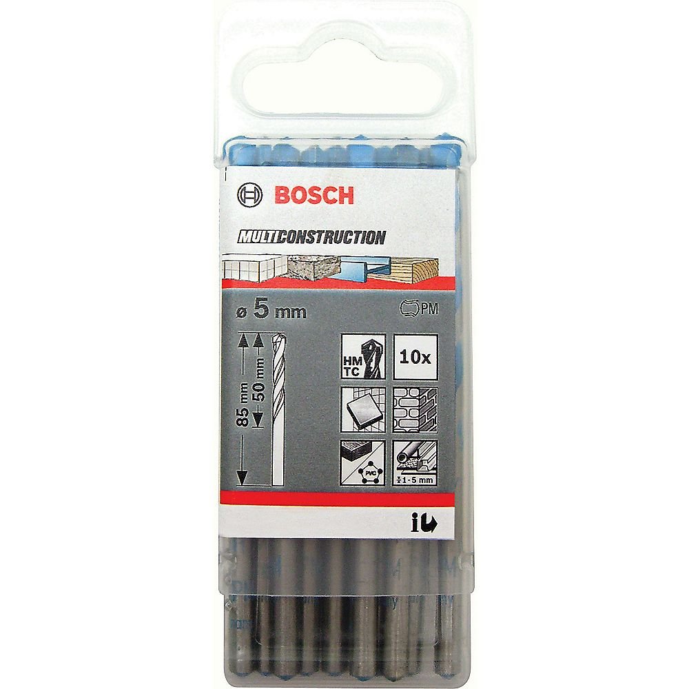 Bosch Professional Mehrzweckbohrer CYL-9 Multi Construction, Durchmesser-5,5 mm/Gesamtlänge-85 mm