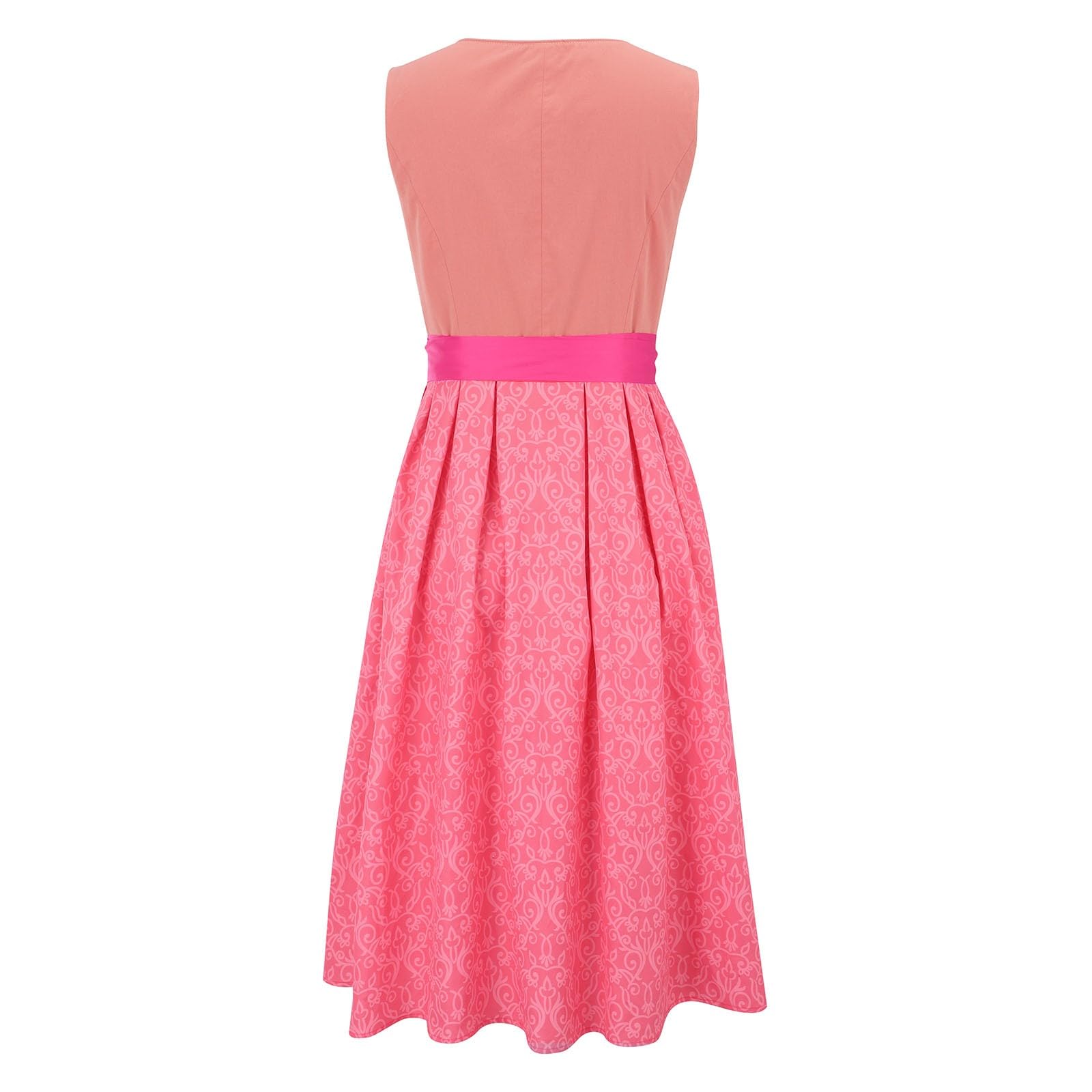 HOOUDO Dirndlkleid Damen Kleidung Oktoberfest Dirndl Einfarbig Schürze Weiß Grosse Oberweite Dirndlbluse Schwarz Lang Extravagant Fuer Groessen Mit Schnuerung Größe Kleine Cotton