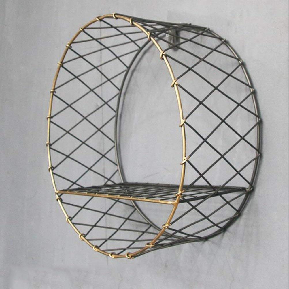 MU Estanterías para el hogar Estanterías Diseño de Alambre de Metal Montado en la Pared Flotante, bastidores 1Pcs
