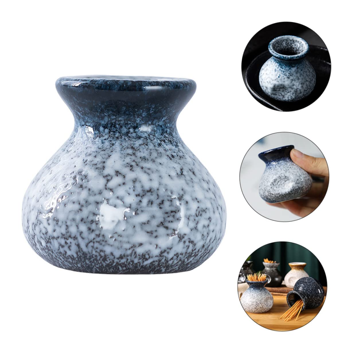 FUNOMOCYA Japanese Toothpick Holder Dining Table Toothpick Pot Empty Jars Portable Toothpick Creative Toothpick Container Chinese Toothpick Holder Toothpicks Home Toothpick Jar Ceramics