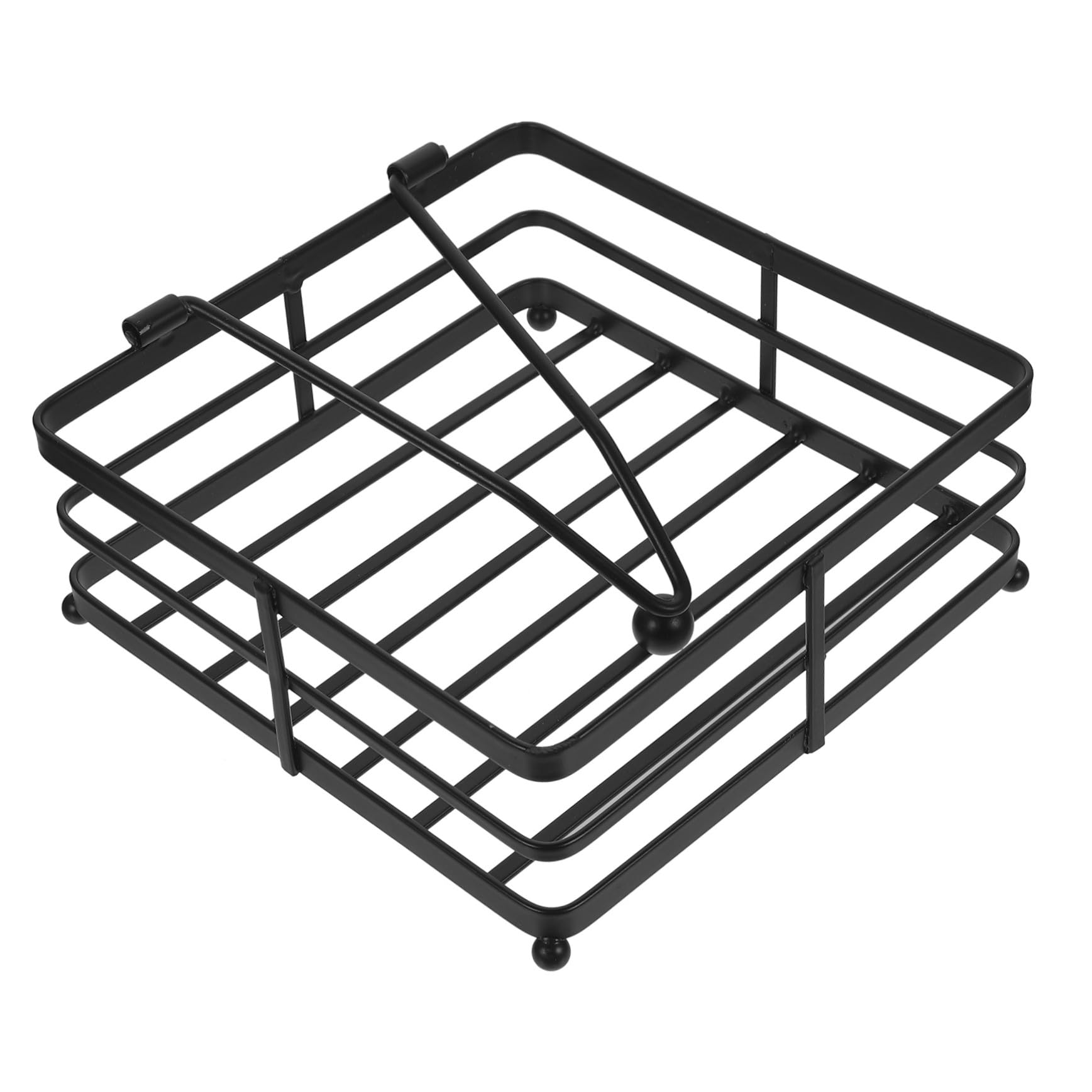 IMIKEYA Portatovaglioli da tavolo in ferro quadrato porta fazzoletti piatto braccio peso organizer per tovaglioli adatto per cucina sala da pranzo celebrazioni e riunioni di famiglia
