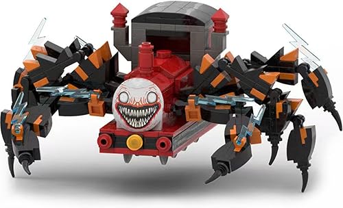 Choo-Choo - Juego de bloques de construcción de figuras de Charles, juego de terror, tren de araña, monstruo, juguetes coleccionables, ladrillos de