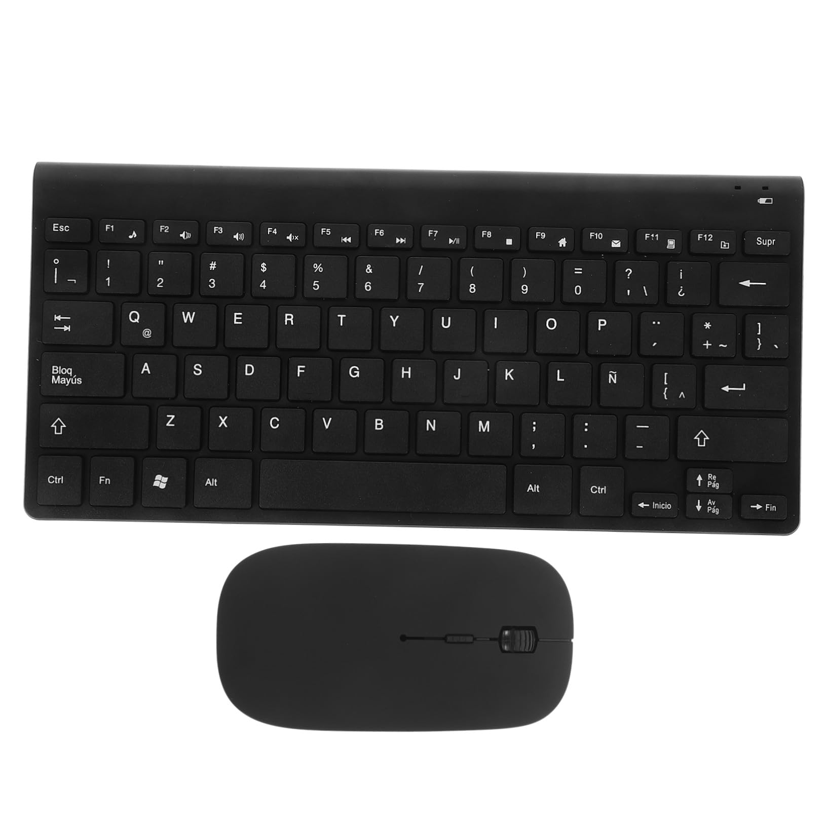 Kit de teclado y ratón inalámbricos de resina con acabado elegante 8