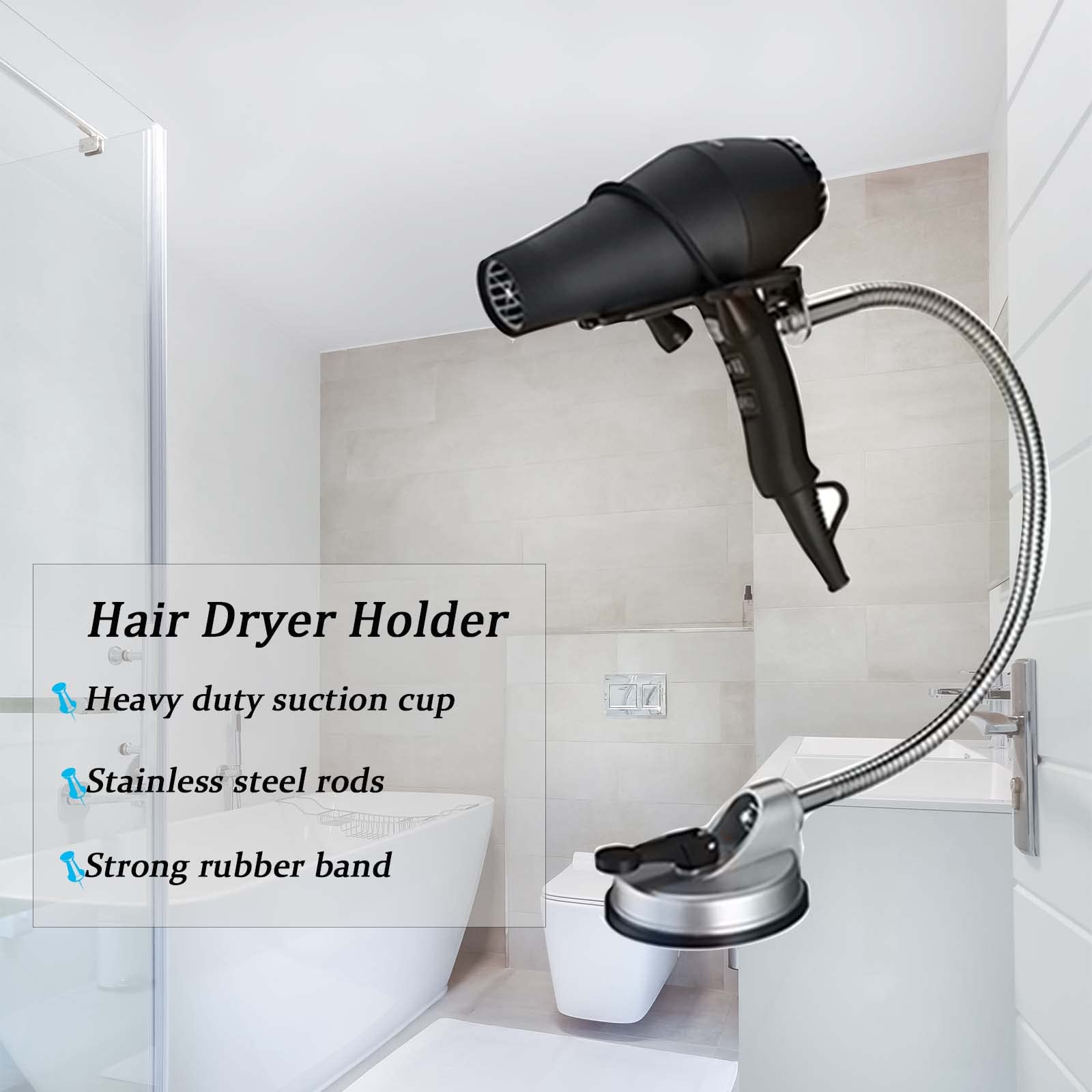 Modern Design Mistloze Douche Vergrotende Spiegel Zuignap Scheren Met Geïntegree