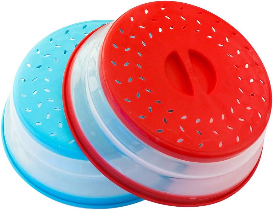 Pack of 2, Collapsible Microwave Food Cover BPA free TPR