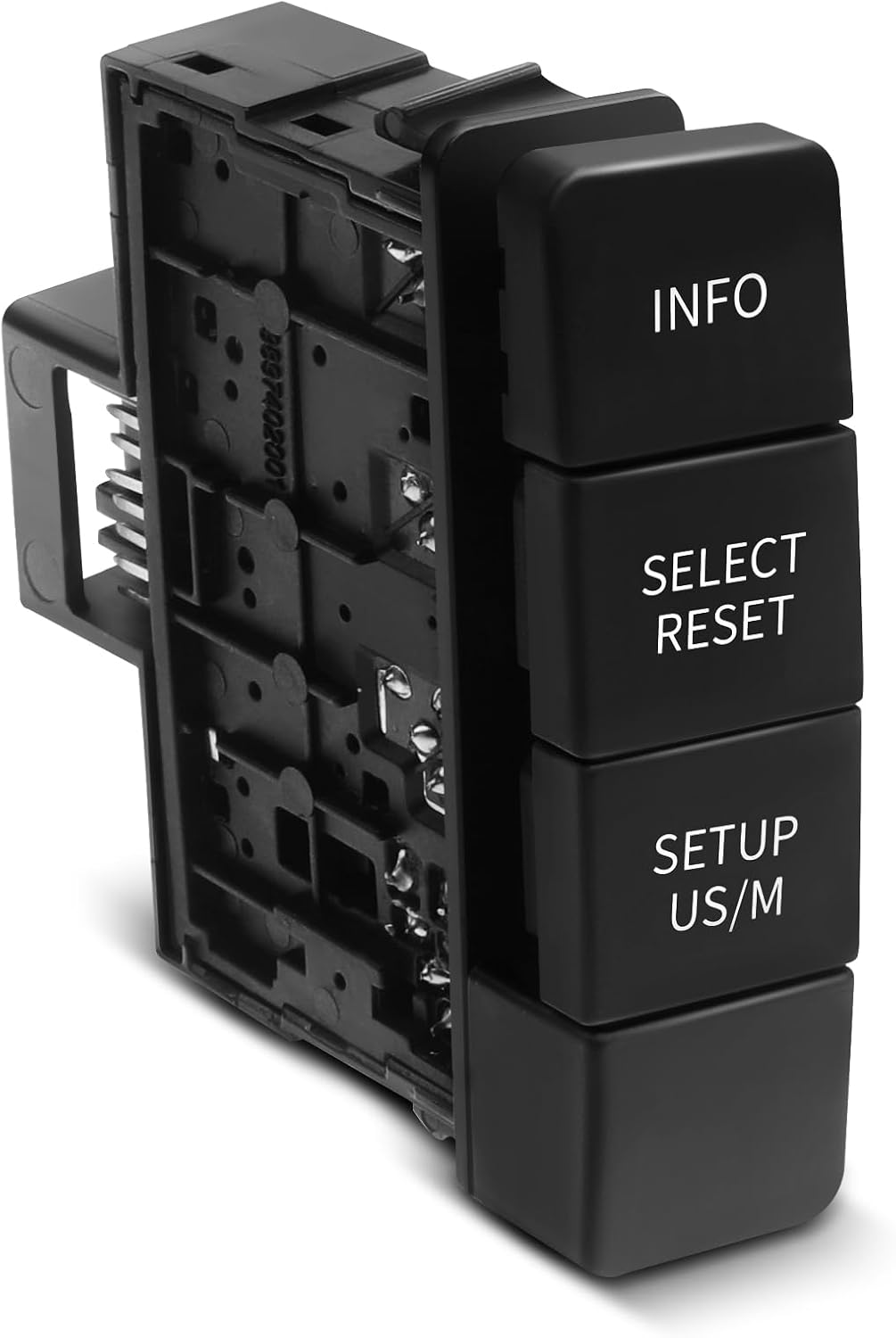 A-Premium Drive Monitor Info Switch Mod Compatible with Toyota Sequoia 2008-2009, Tundra 2007-2009, Drive Monitor Information Control Replace# 84977-0C020, 849770C020