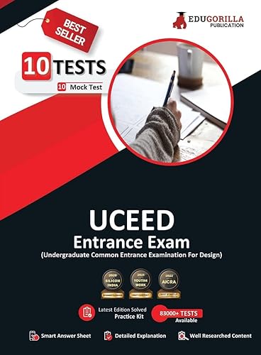 UCEED 2024 : Undergraduate Common Entrance Exam For Design (English Edition) - 10 Full Length Mock Tests (Solved Questions) with Free Access to Online Tests