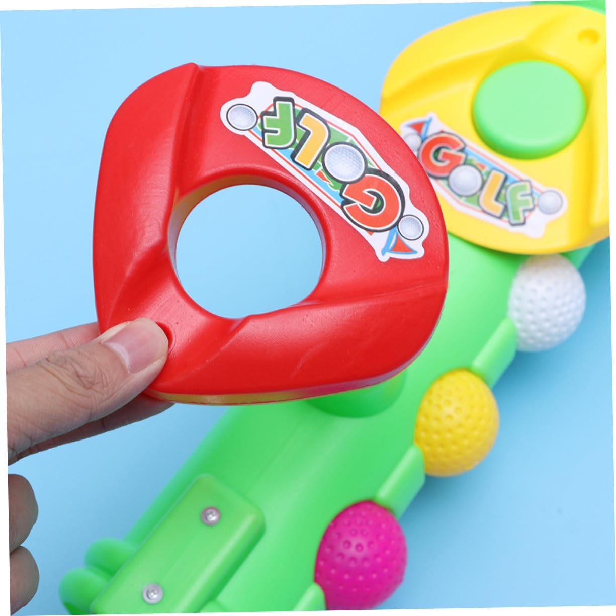 Set Golf per Bambini 2 Pezzi in Plastica Verde, Gioco Educativo