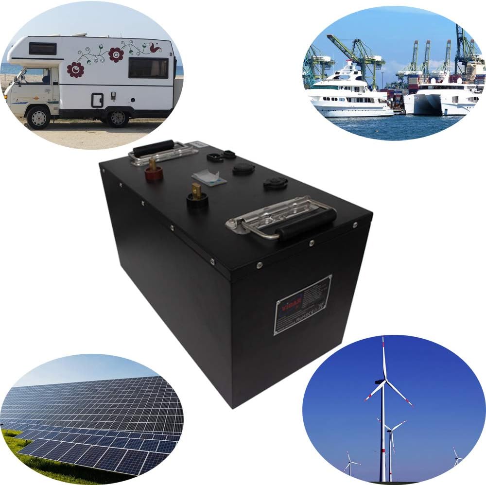 12V 240Ah LiFePO4 Deep-Cycle Battery - VIDAR 3000-5000 Deep Cycle Rechargeable Batteries with Built-in BMS Perfect for RV,Camper,Van,Marine, Solar and Off-Grid Applications
