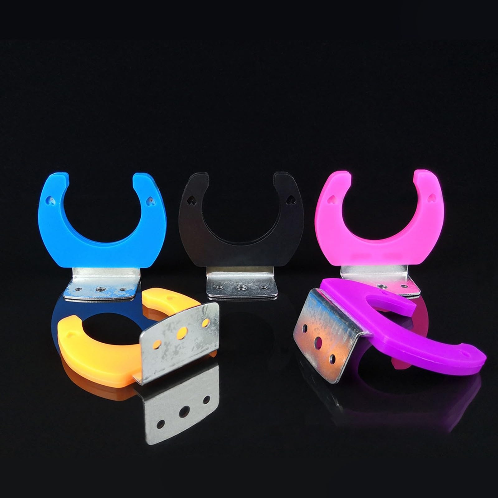 Space Saving Microphone Wall Mount Organiser Nonslip Display Holder Rack Stand For Family Karaoke And Music Studio