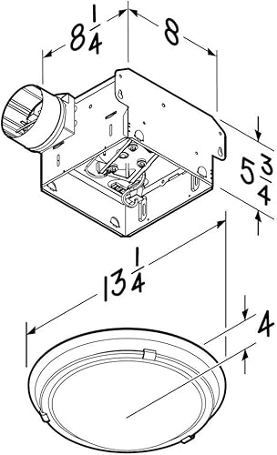 Miniatura 7 de Broan-NuTone 770RLTK Ventilador de ventilación decorativo con kits de molduras ligeras y fáciles de cambiar en níquel cepillado y bronce cepillado,