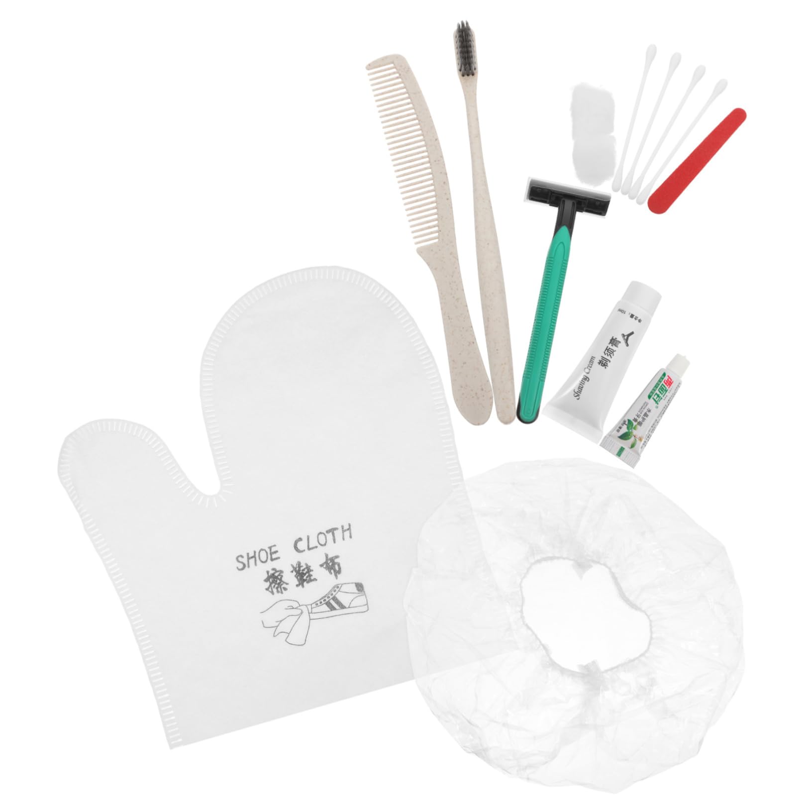 Beavorty Hotel Toiletries Set Disposable Travel Kit Personal Cleaning Essentials Ideal Trip Random Color