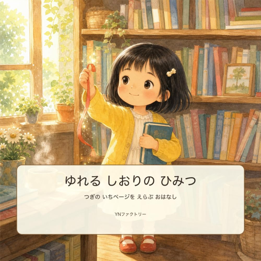 ゆれる しおりの ひみつ: つぎの いちページを えらぶ おはなし