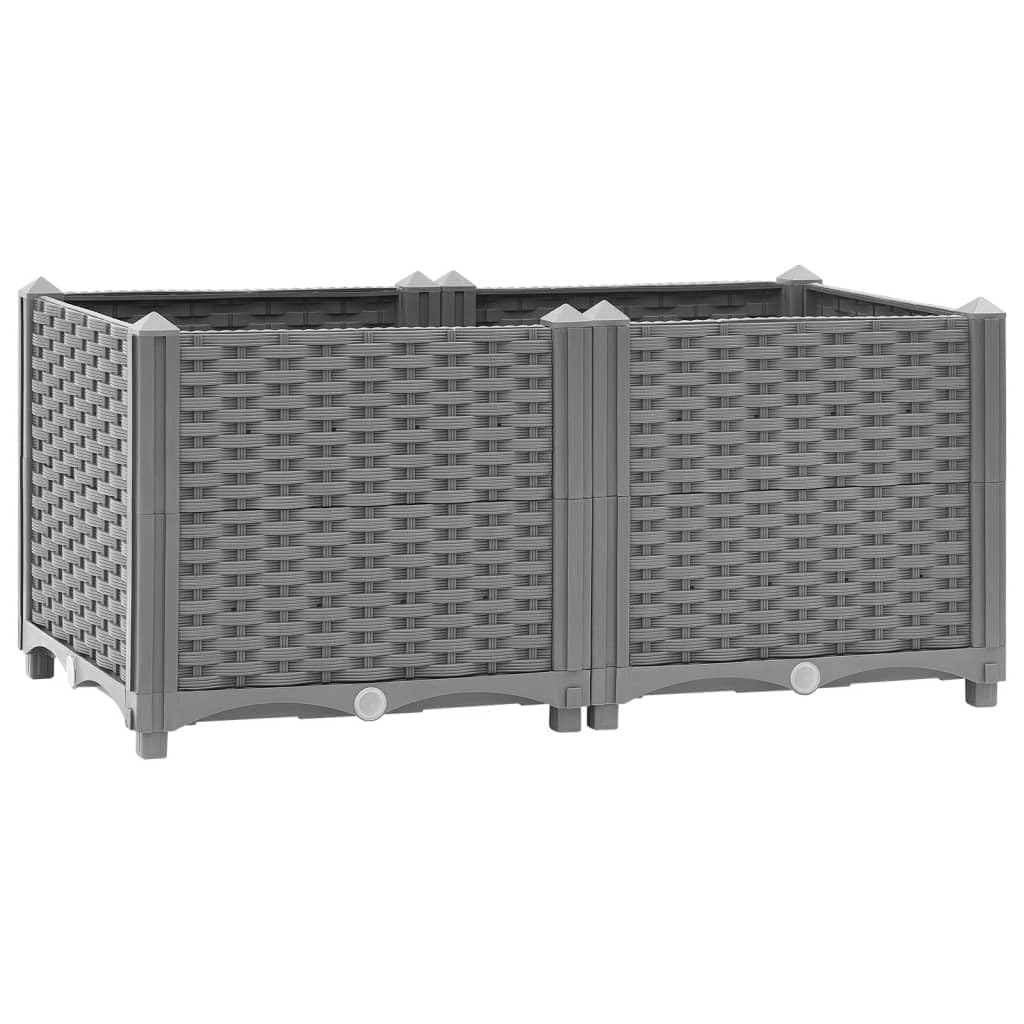 vidaXL Raised Bed 80x40x38 cm Polypropylene