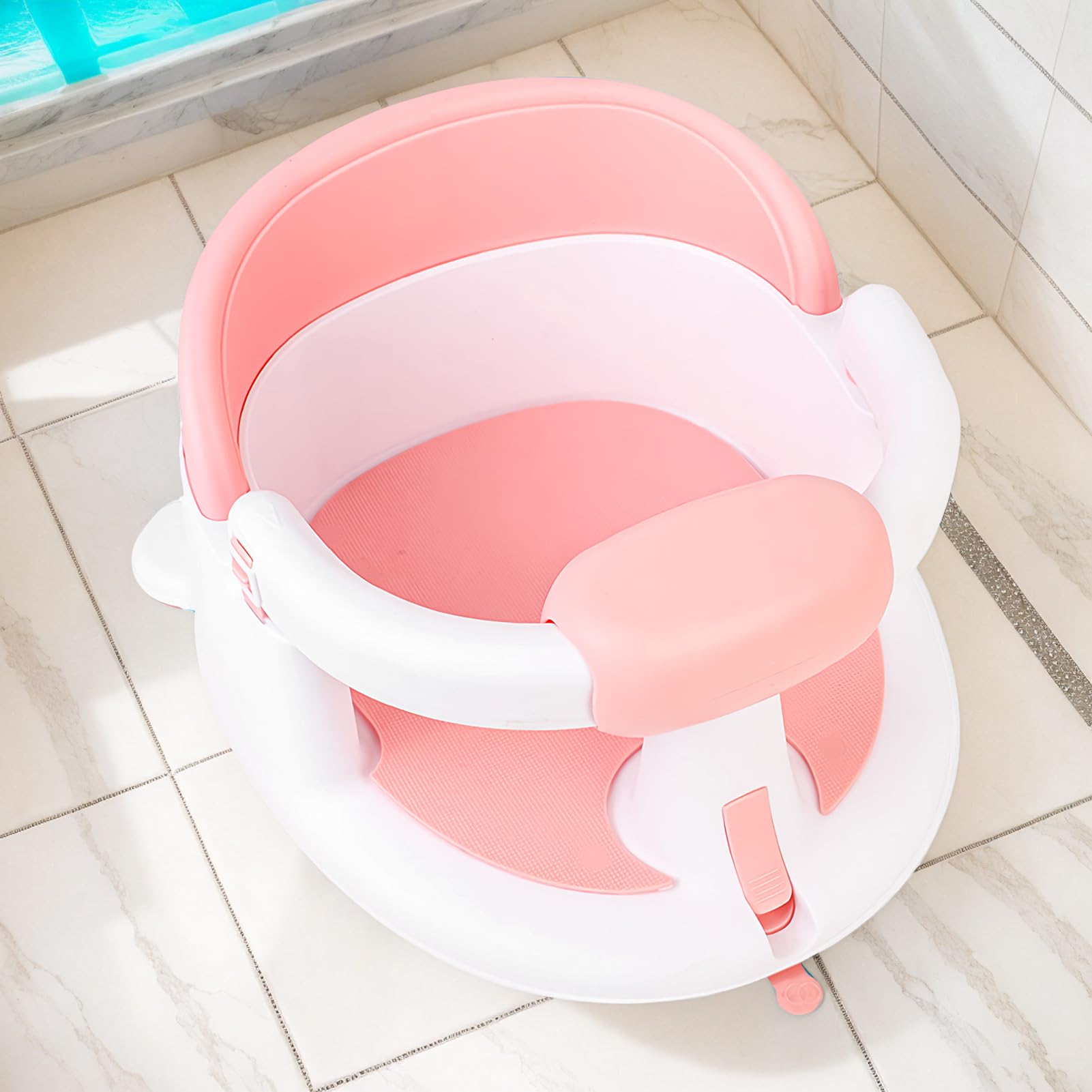 Asientos de baño para bebés sentados, siéntate el asiento de la bañera para