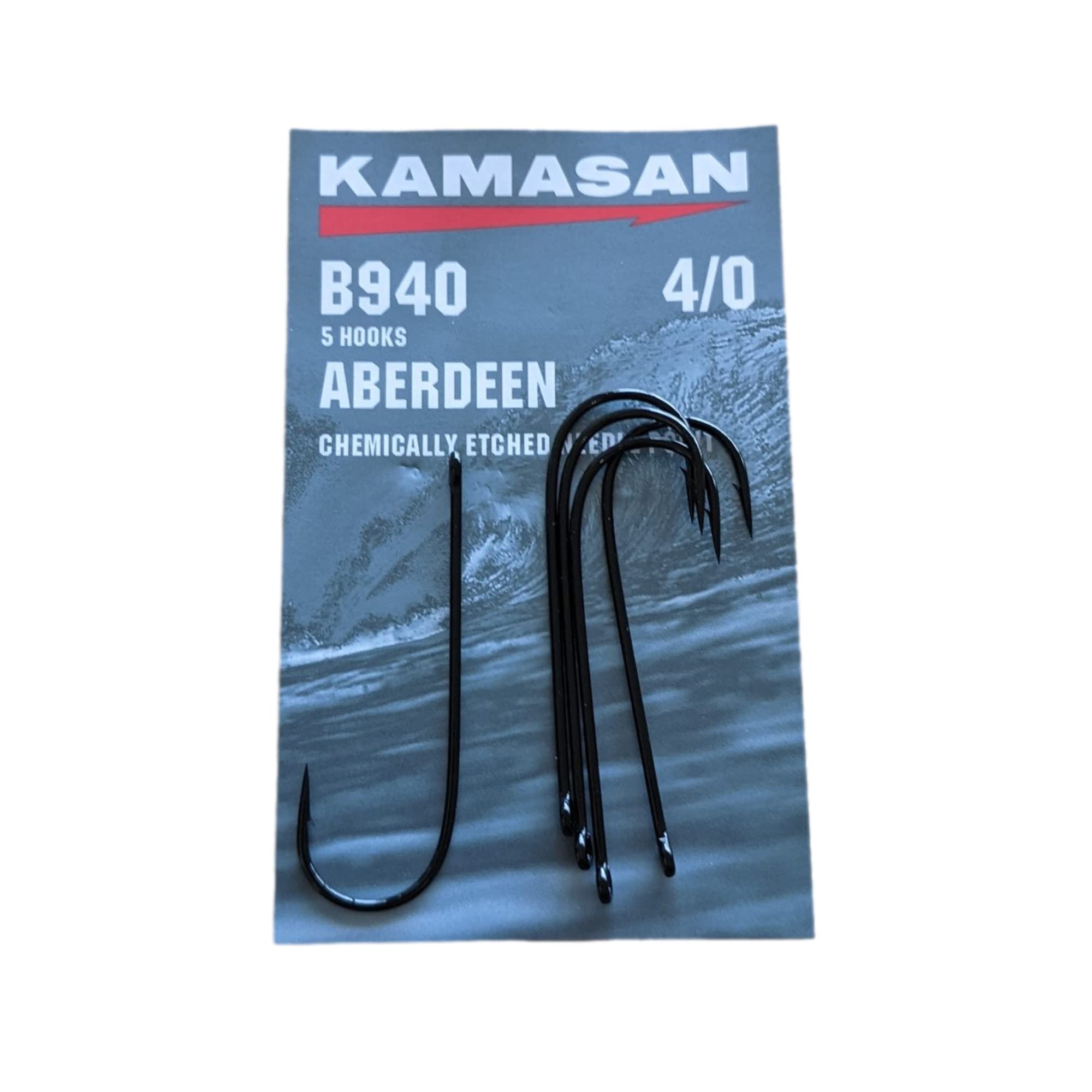Aberdeen Long Shank B940 4/0 Hooks (Pack of 5)