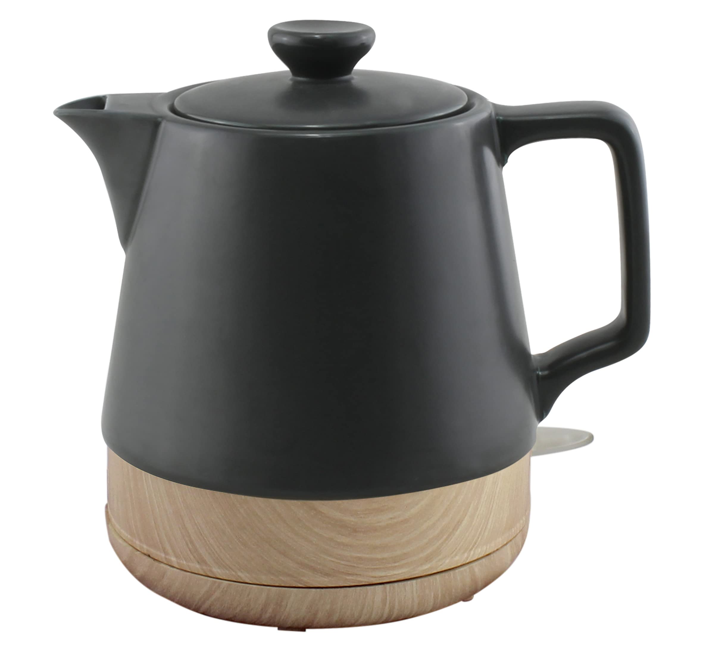 TOSCANA 45734 - Hervidor de agua (1 L, cerámica), color gris antracita