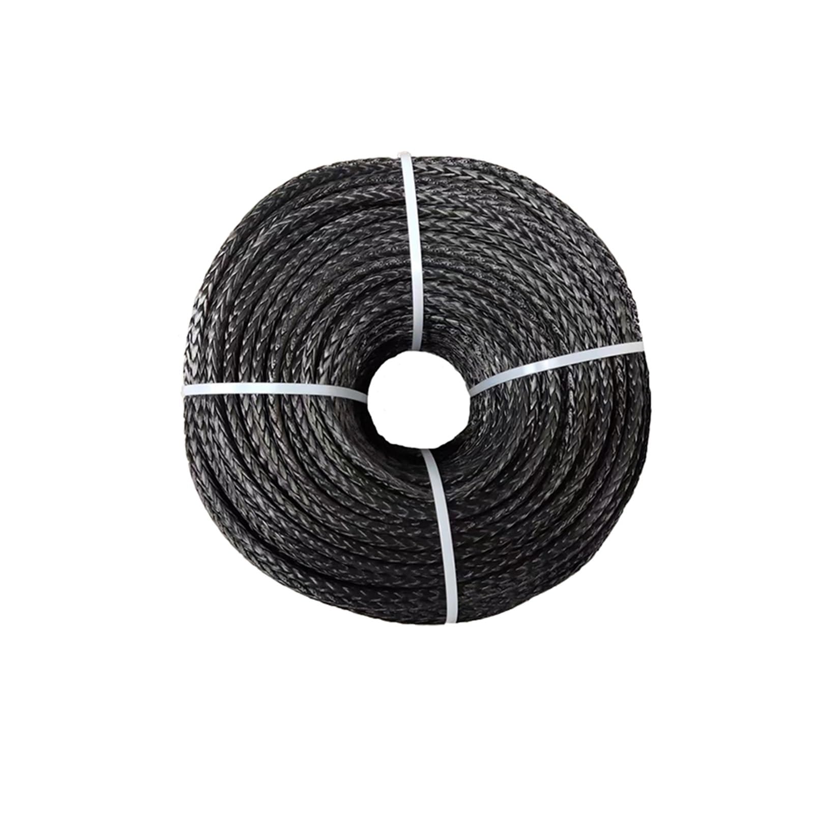 Mthckxjbsuz Nero Winch Rope, 8Mm X 300Meters 12Strand Synthetic Uhmwpe Winch Rope Sailplane Cable Pulling Line(Nero)