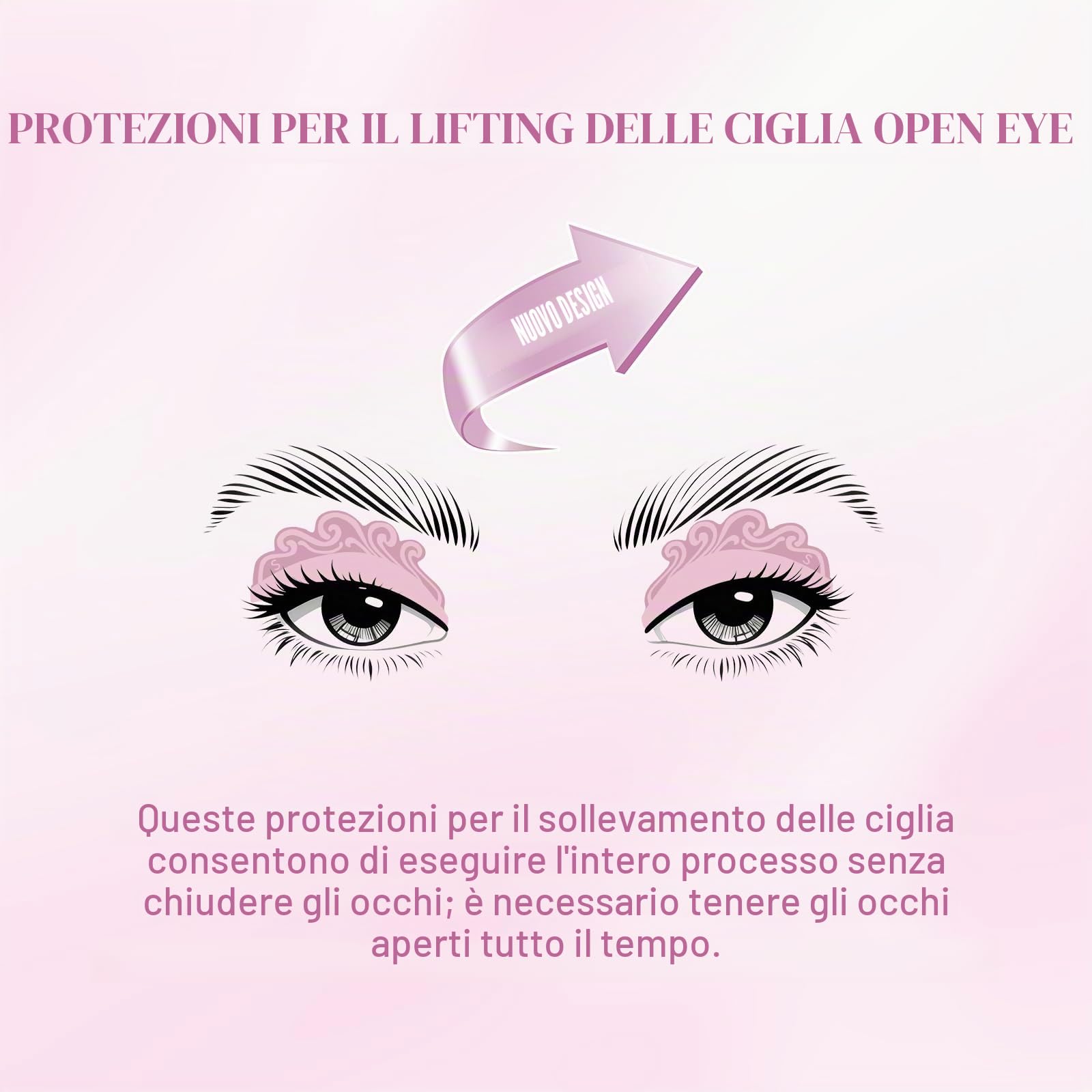 Libeauty Kit Laminazione Ciglia & Laminazione Sopracciglia – Lash Lift Kit Coreano con Open-Eye Pads, Rehaussement Ciglia Facile a Casa o in Salone, Strumenti Inclusi per DIY