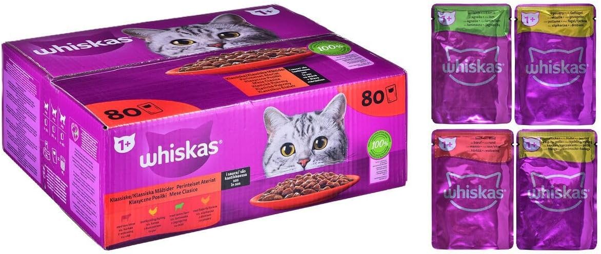 Whiskas 7 Senior Gevogelte Selectie In Gelei, Nat Kattenvoer Megapack 120 Zakjes 120 X 85 G 750577723