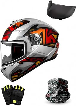 Draken S Jolly C12/ Mat Gri Full Face Motosiklet Kask  -  ntercom Uyumlu, DOT VE ECE 22.06