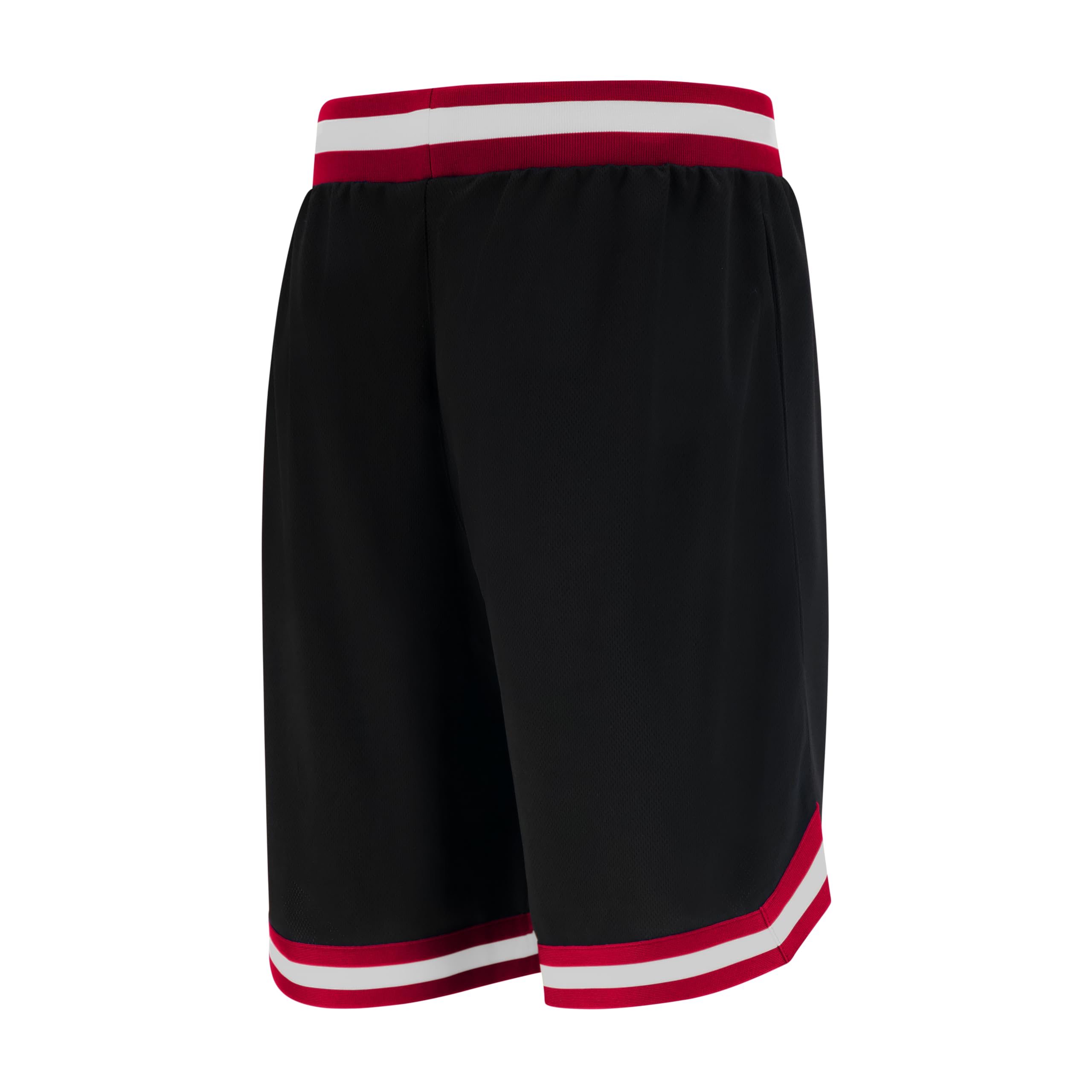 Ultra Game UNK NBA Short de Basket pour Homme GSM3547F avec Logo de l'équipe de la NBA tissé en polymaille, Noir, Taille L