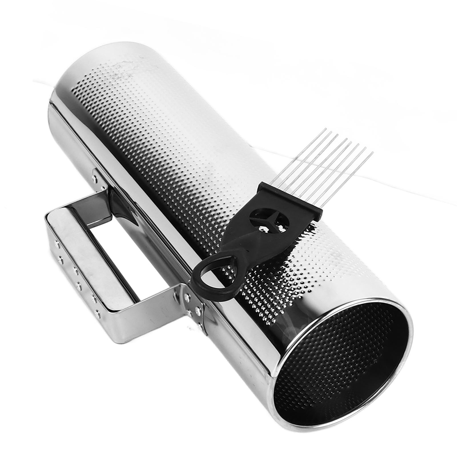 Aluminium-Percussion-Guiro-Shaker, Metall-Guiro-Musikinstrument für die frühe Bildung von Kindern, leichter handgehaltener Rhythmusgeber mit Schabebürste für Musikunterricht und