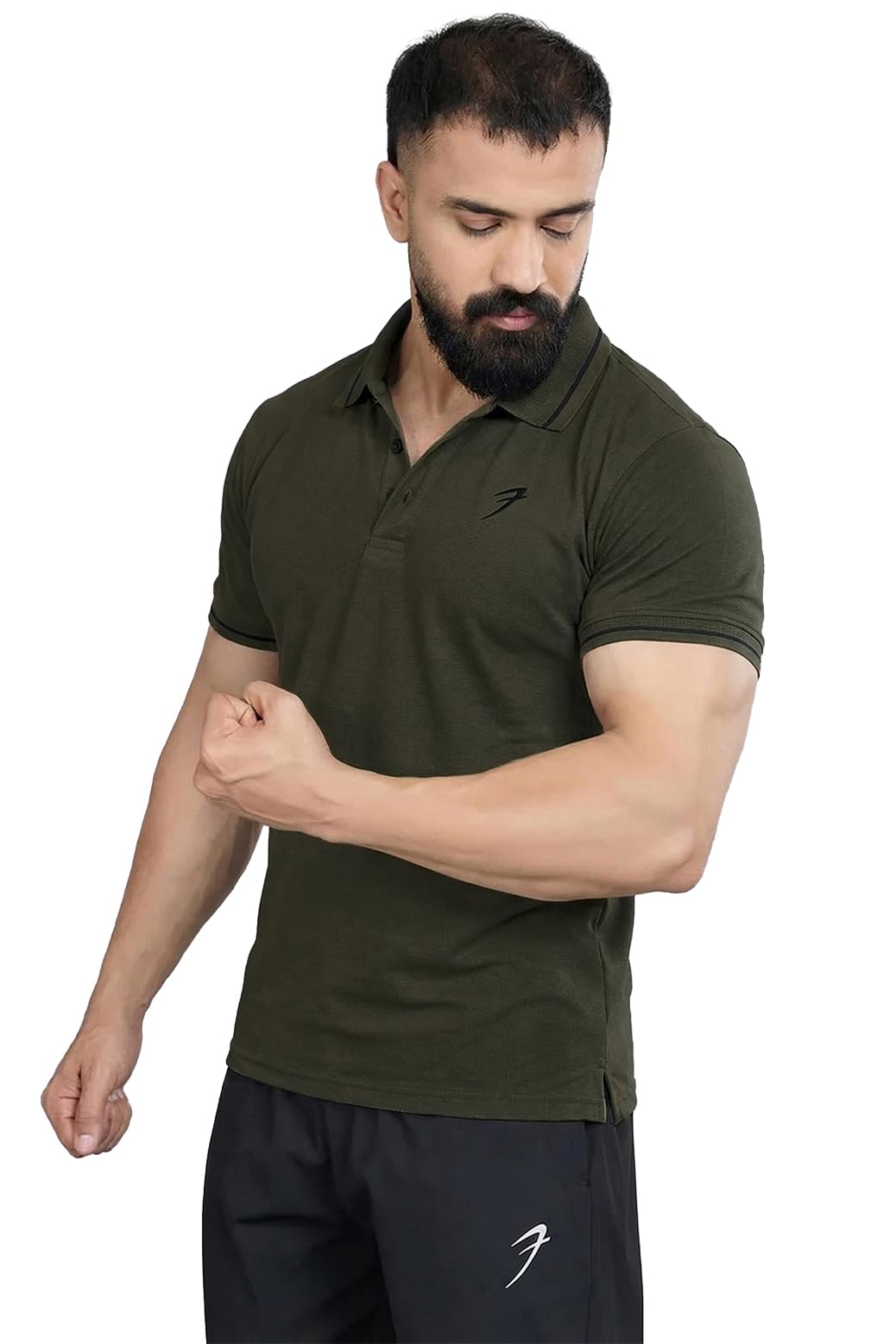 fuaark Mens Mark Polo Slim Fit Cotton Tshirt-picture-27