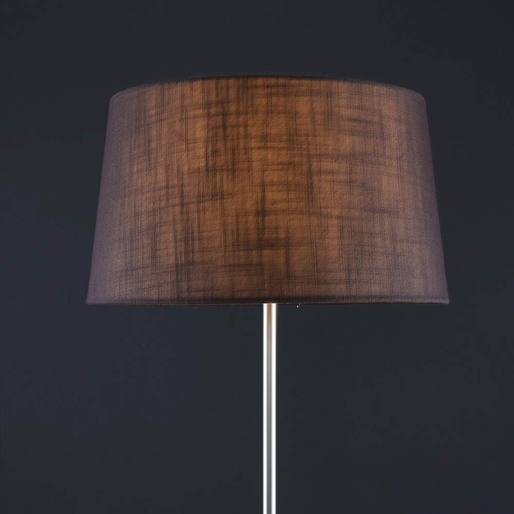 Contemporary Polished Chrome Floor Lamp With Glass Dome Shade - View #4