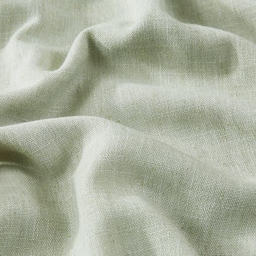 Image of Vision Home Soft Green Pinch Pleated Full Blackout Curtains Linen Blended Room Darkening Curtain Panels 108 inch for Living Room Bedroom Thermal Insulated Pinch Pleat Drapes with Hooks 40 inch Wx108 Lx2