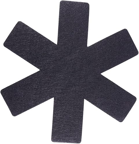HOMSFOU Protectores de ollas apilables para cacerolas, separadores de sartenes sin salsa, separador de utensilios de cocina, tapete protector para