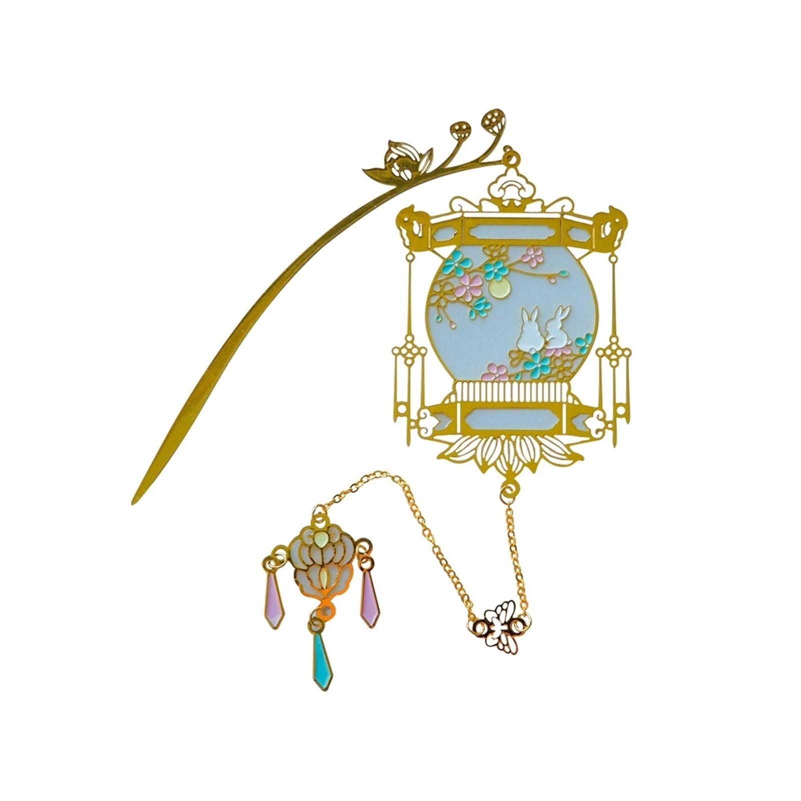 Lesezeichen Lesezeichen, Laterne Luminous Metallbookmark, kreative Weinlese-Lesezeichen, zum Lesen Lernen und Sammeln, leicht in Einer Karte oder Buch Put Buch Markierungen