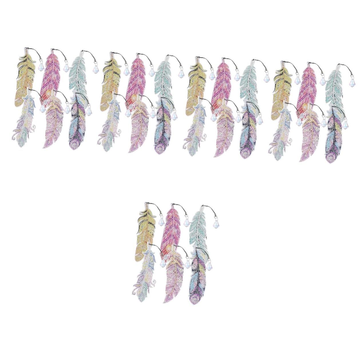 Toyvian 5 Set Disegno a Diamante Punto Diamantato Strass Art Cristalli Segni Di Lettura Guidata Segnalibri Fai Da Te Segnalibro Segnalibri Delicati Pennarello Decorativo Acrilico