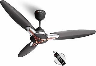 LONGWAY Zephyr 1200 mm BLDC Ceiling Fan with Remote Control | BEE 5 Star Rated Energy Efficient | Ultra High Speed 3 Blade Anti-Dust Decorative Ceiling Fan | 3 Years Warranty (1, Smoked Brown)