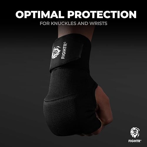 Miniatura 5 de FIGHTR Premium Gel Inner Gloves - Quick Wrapping & More Stability  Gel Hand Wraps for Boxing, MMA, Muay Thai, & Martial Arts  with Long Wrist Wrap