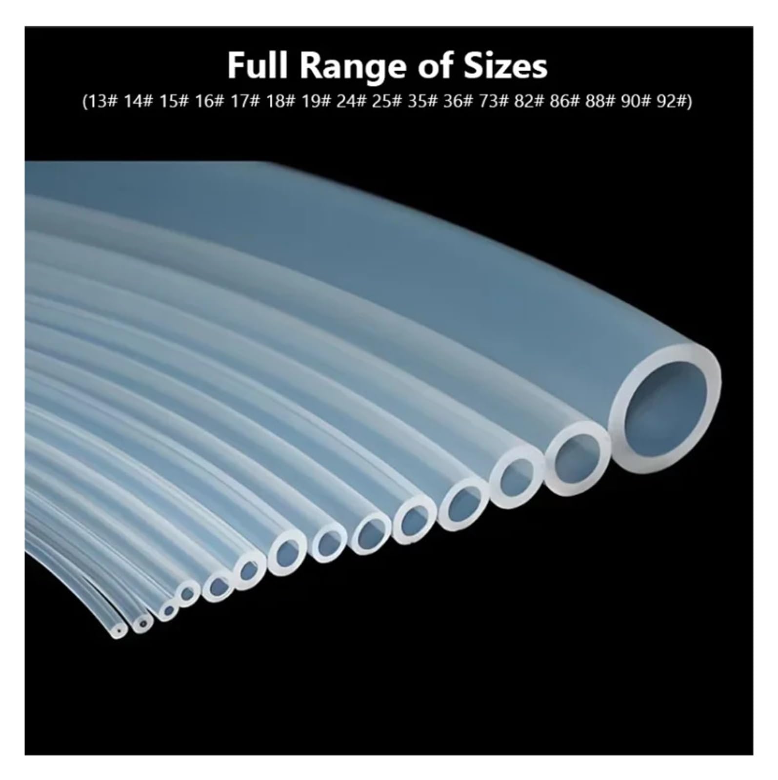 Tubo De Goma Silicona 1-100M Manguera Agua Transparente Bomba Acuario Flexible(3 Meter,ID 6mm X OD 10mm)