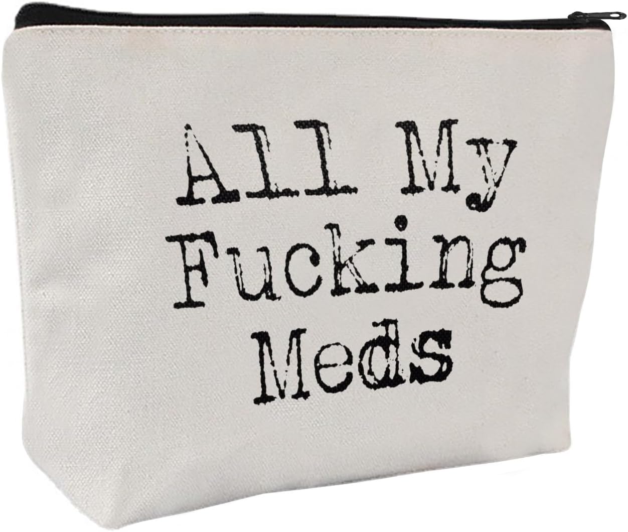 Medication Bag Travel Pill Organiser | Compact Cosmetic First Aid Kit, Perfect Health Gift, Small Cotton Pouch For Meds (Style A)