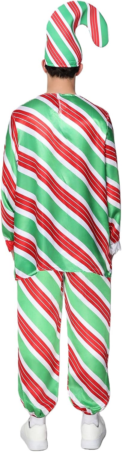 EraSpooky Christmas Candy Cane Costume Adult 3Pcs - Image 6
