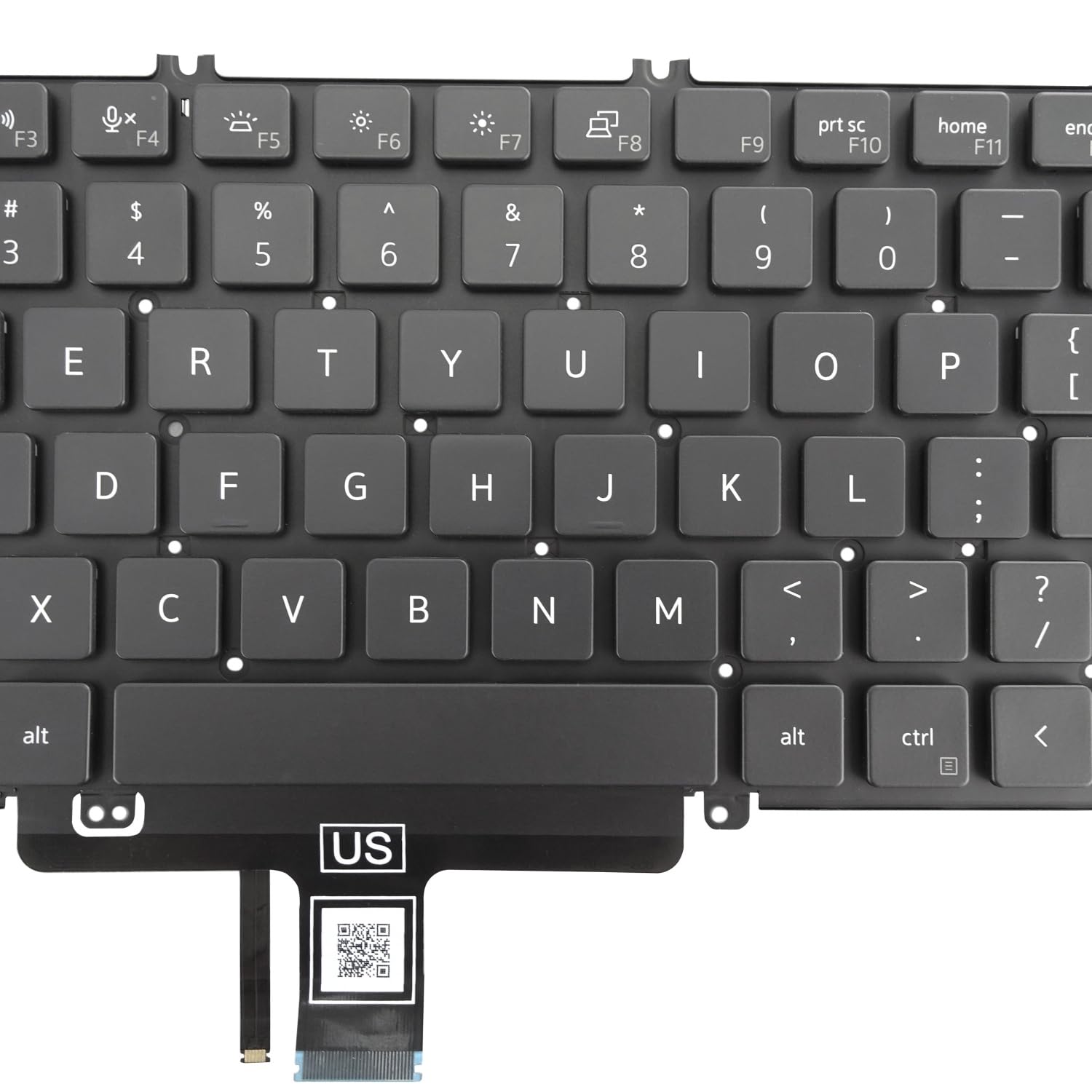 Dell Latitude 5520 5521 5530 Precision 3560 3561 3580 3581 P104F z podświetleniem klawiatury (US, podświetlenie)