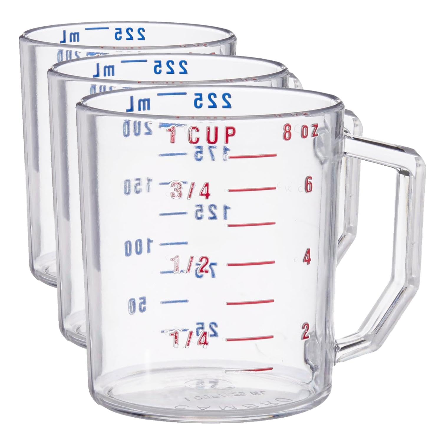Cambro 투명. / 1 cup (Pack of 3) / 8.0 ounces Cups