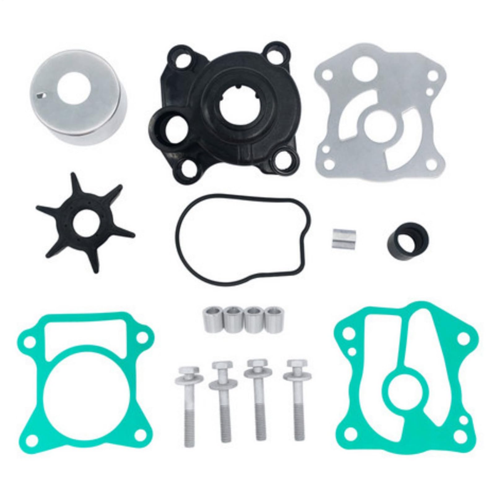 Kit di riparazione per pompa 'acqua, ricambio per motori fuoribordo, sostituisce le parti del motore, pompa 'acqua, set di servizio per motori fuoribordo, sostituisce la ruota della pompa | sostituisce le parti del motore, pompa 'acqua, set di servizio pe