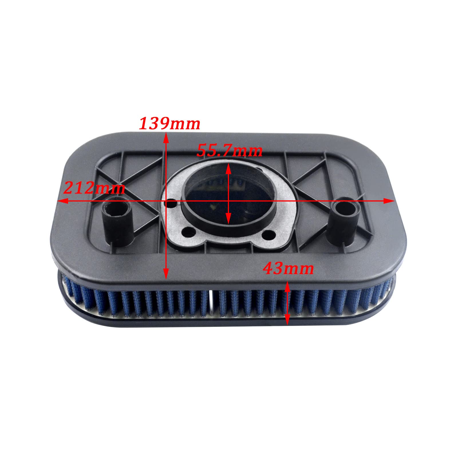 AHL 29331-04/HD-8834 motocicleta filtro de aire compatible con Harley XL1200L Sportster Low 74 CI 2006-2011/XL1200N Sportster Nightster 74 CI 2007-2012/XL1200C Sportster Custom 74 CI 2004-2013
