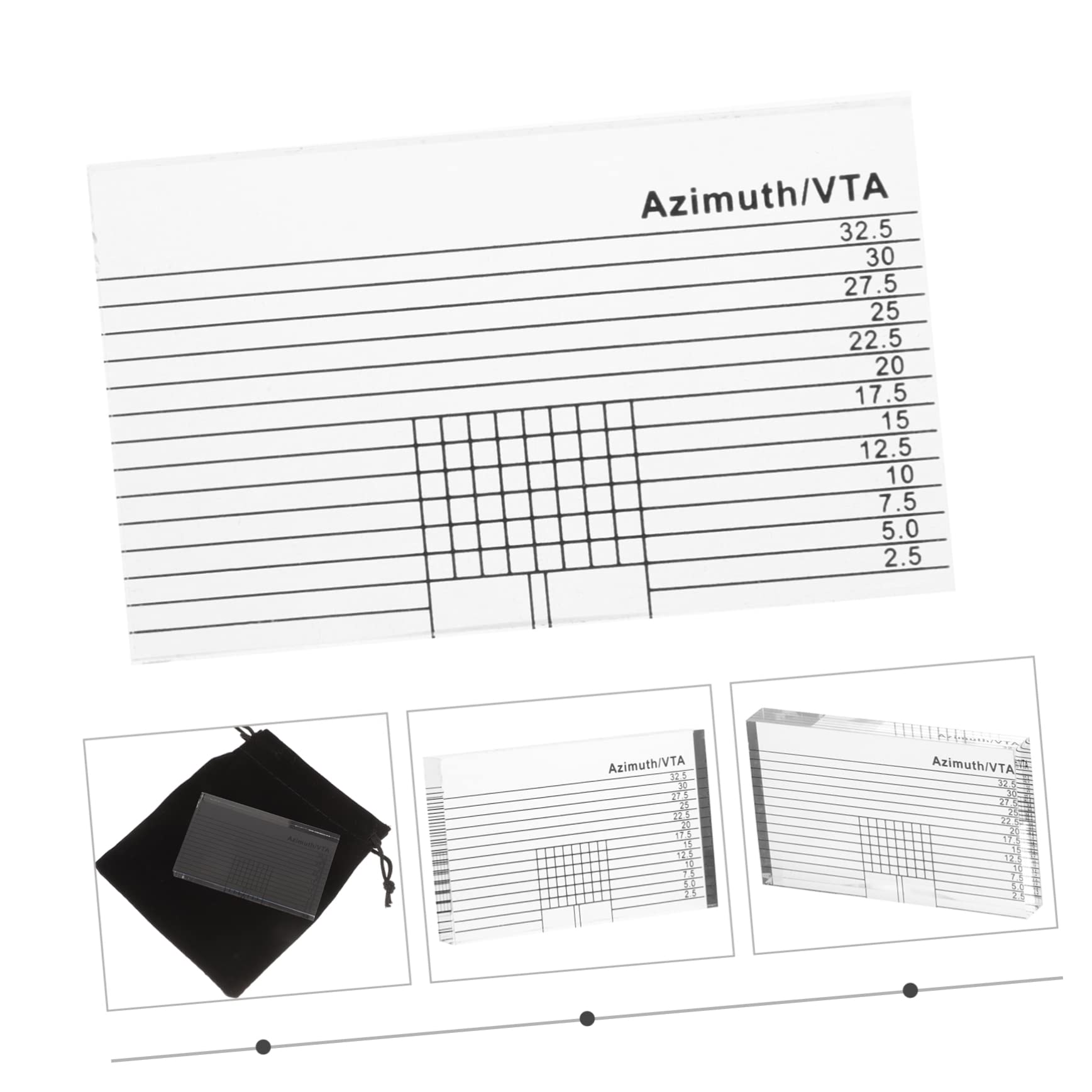 MAGICLULU 4 Pezzi Righello Allineamento per Braccio Del Acrilico Trasparente Strumento Professionale per Calibrazione Accessorio per Registratori Vinyl Facile da Usare e Portatile