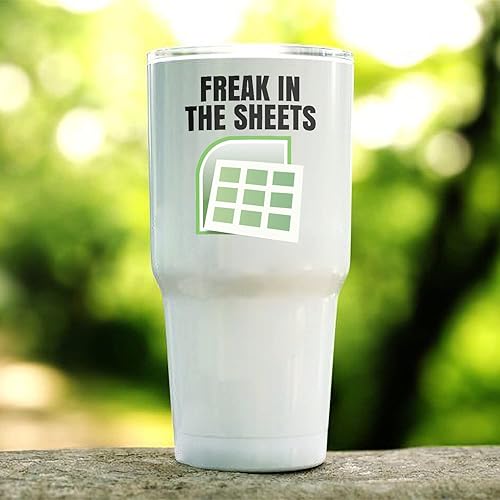 Miniatura 2 de Freak In The Sheets - Vaso de hoja de cálculo Excel, regalos de contabilidad, CPA, regalo de temporada fiscal, vaso de viaje de acero inoxidable de