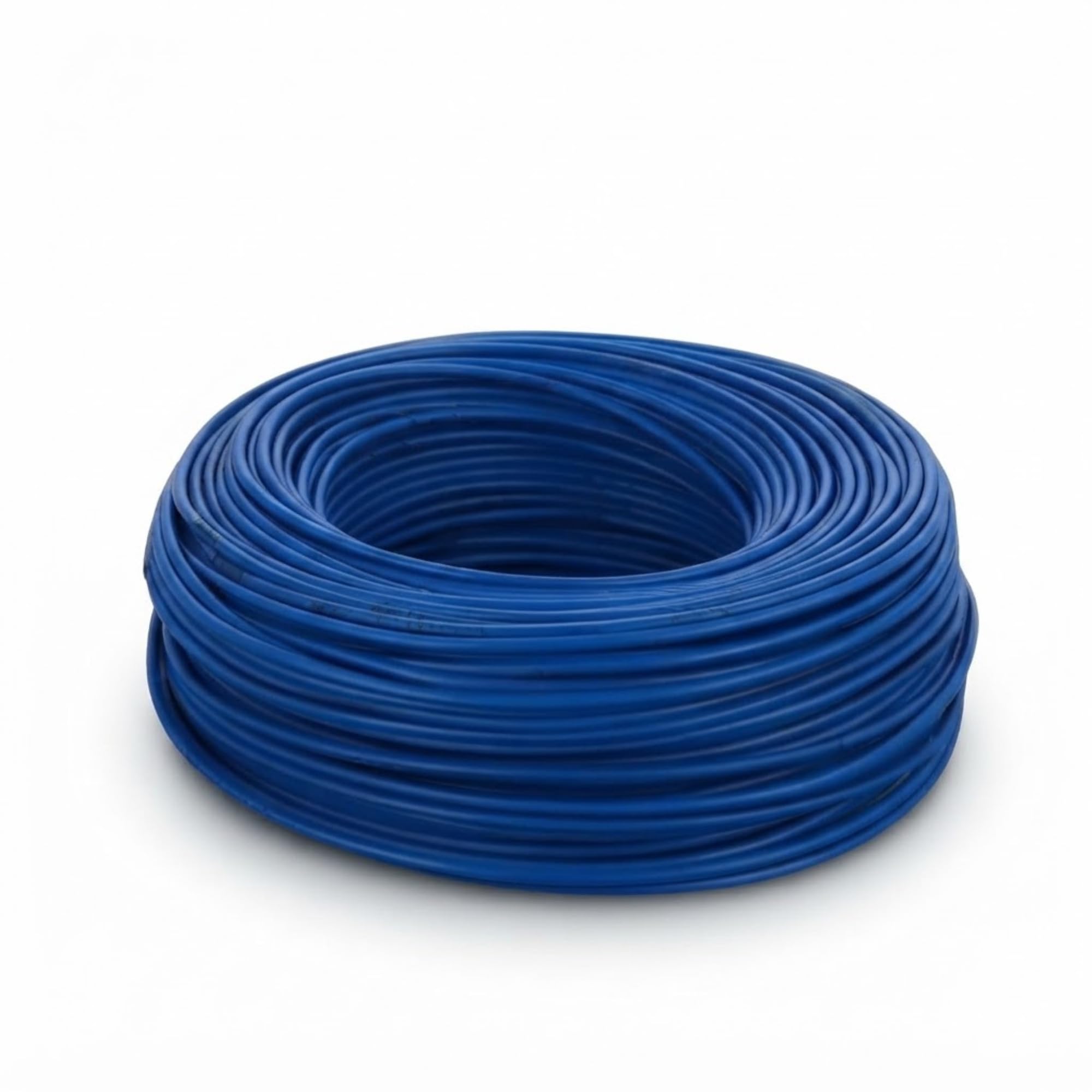 premium 16mm aluminium wire for domestic & industrial electrical connections | single core flexible power cable up to 1500 watts | heavy duty pvc & fr insulation, 90 meter roll (blue)