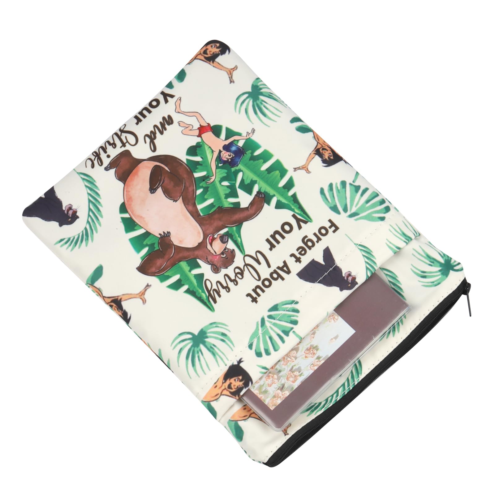 Jungle Book Magic Kingdom Book Sleeve - Waterproof Book Cover With Zipper For Book Lovers