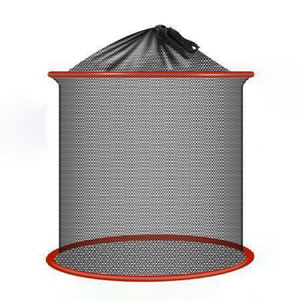Fishing Net, Foldable Floating Fishing Basket Anti-Snag Bait Storage Cage