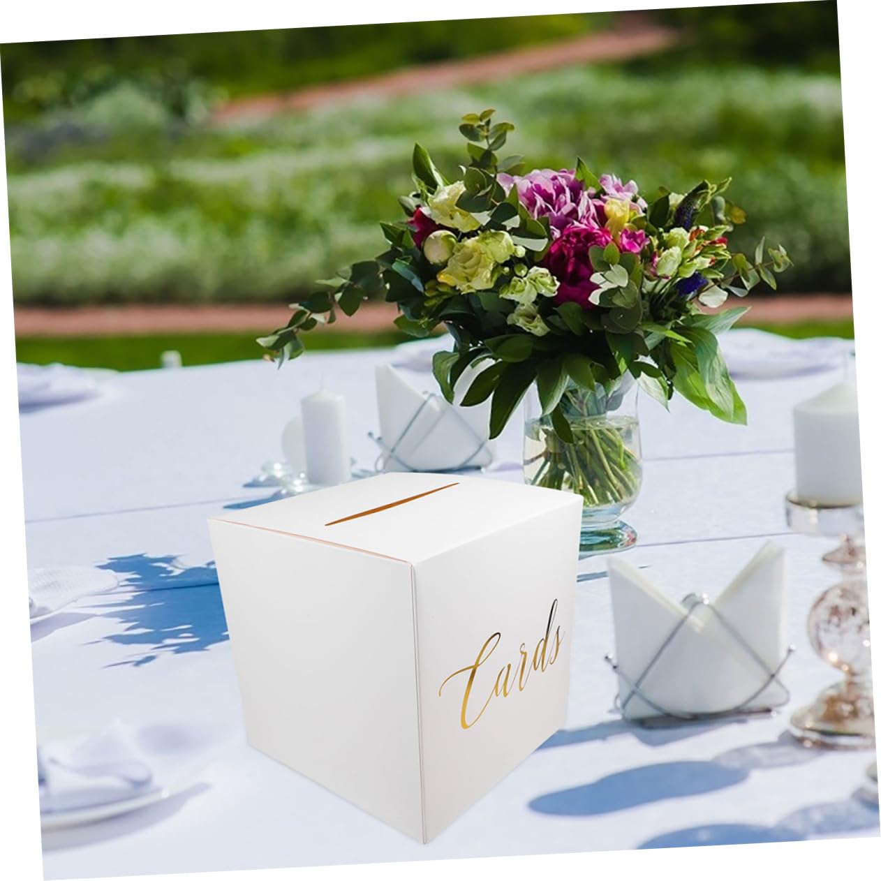 Vaguelly 4juegos Cajas para Tarjetas de Boda Cajas de Almacenamiento para Tarjetas de Buzón de Boda de Recuerdos para Guardar Invitaciones